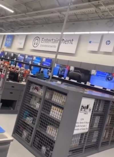 23 year old man damages 19 TVs at my local Walmart. 