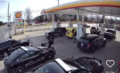 Officer Freaks Out