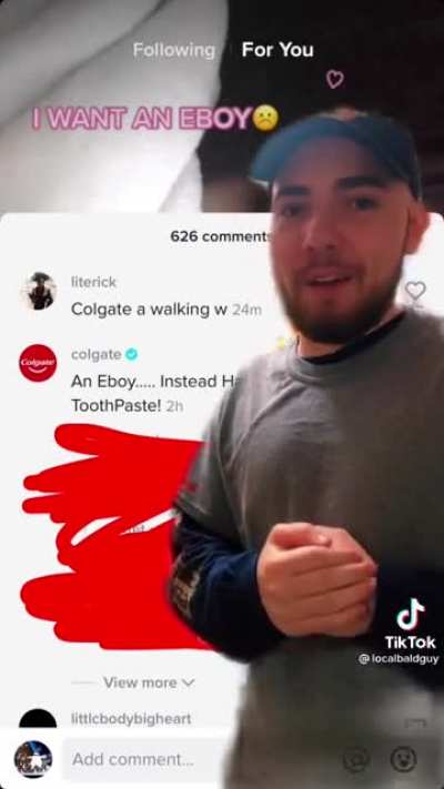 What is the Colgate account on?