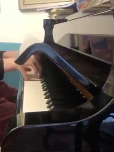 Playing the most notes before the piano lid closes