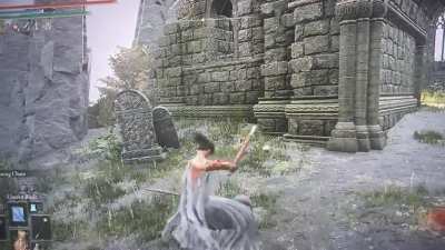 You can hit your self with the flail of you roll while charging your heavy attack