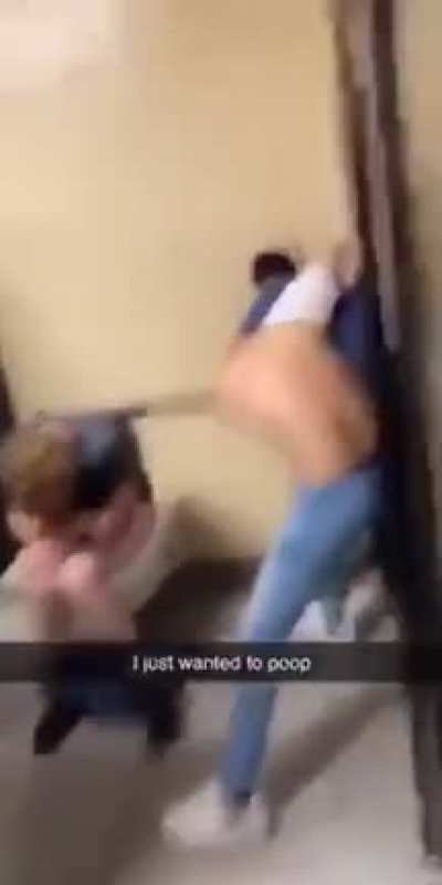He just wanted to poop :(