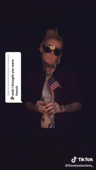 Creator gets wasted on Tik Tok after being called out for not knowing her own country's flag.