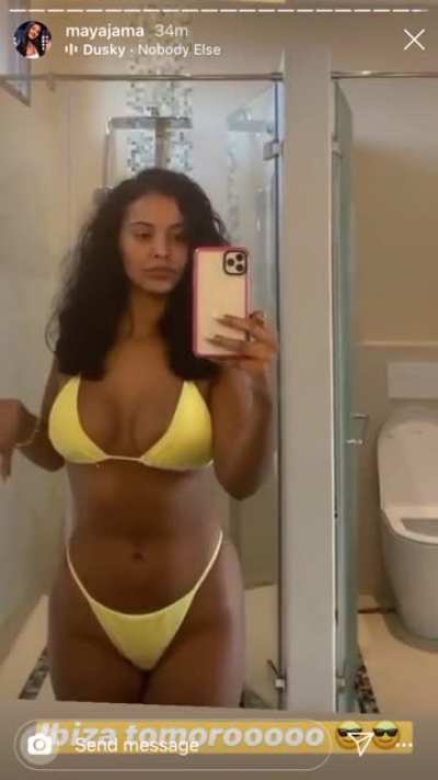 Yellow bikini