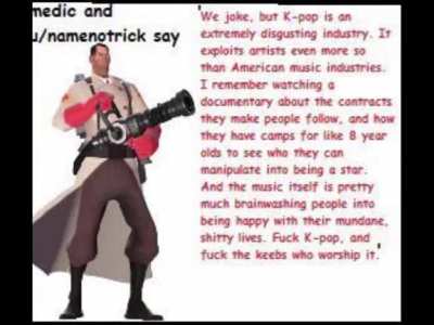 Hey Medic I like K-Pop but with original voices (15.ai)