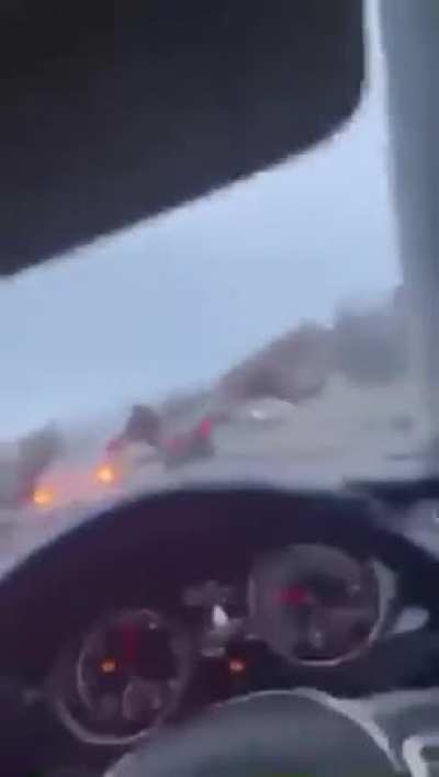 Driving whilst puffing balloons.