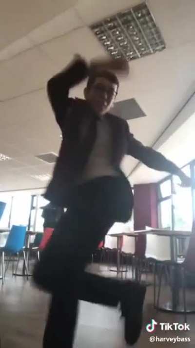 King knows how to dance