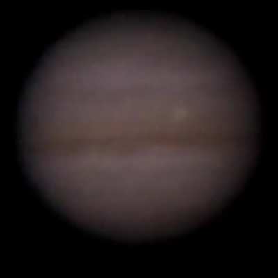 BREAKING: Something large has hit Jupiter. An amateur astronomer captured this impact flash in Jupiter's equatorial region