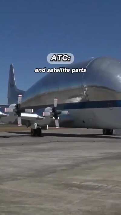 The NASA Aero Spacelines Super Guppy, a unique cargo plane used for transporting large aerospace components.