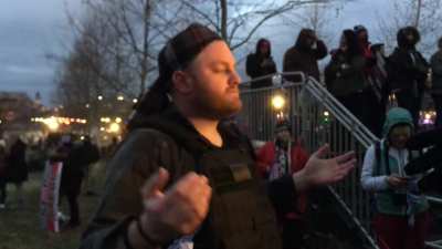 This man gives a 3 min confession on video of breaking through Capitol building windows, fighting officers and barricading himself in a room with 10 others while they made their next plans.