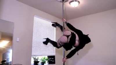 Out of things to post so here’s me doing the ‘superman’ pole move that I’m really proud of, also I know you’ll upvote anything with thigh highs so here’s my contribution