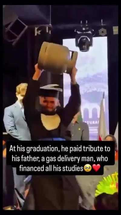 That’s a father’s dream. Your kid sees you. Beautiful