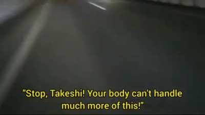 Japanese man chases car while yelling sex at the top of his lungs but with 