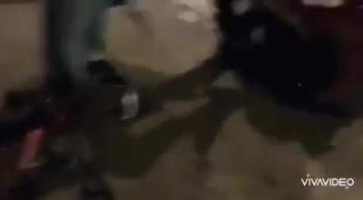 This is happening in Colombia. The context is that on September 8, 2 policemen killed a 40-year-old lawyer with a taser, people came out to protest and from last night until today they are sending videos of how the police are killing people, please spread