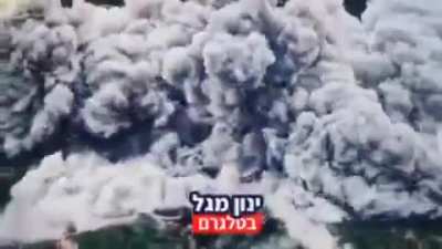 Israel bombing a school in Southern Lebanon