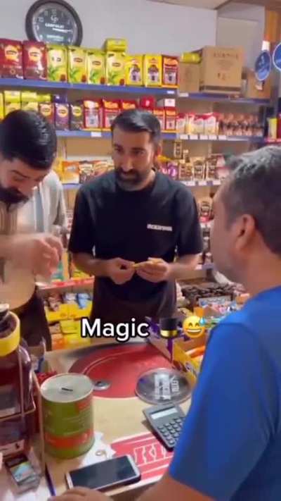 Soda magic trick