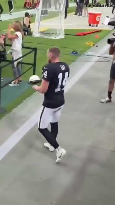 Las Vegas Raiders Pro Bowl kicker Matt Gay made a young fan with Down syndrome’s day by stopping to speak with him and sign an autograph before the game. The fan’s reaction was priceless.