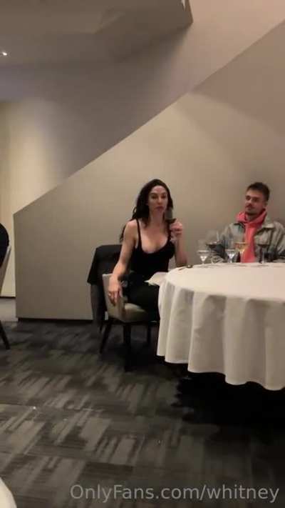 Whitney Cummings flashing