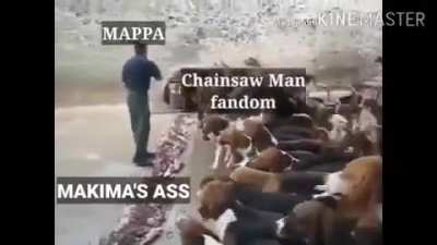 Makima dogs when seeing the mappa animation
