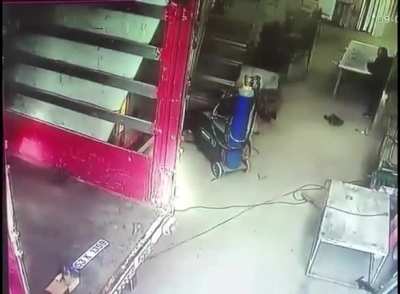 Workplace accident.