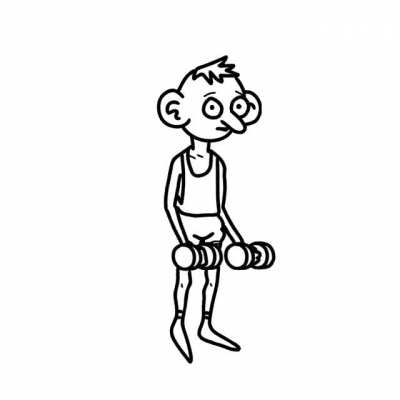 No rest days. No excuses. No Calories. Animation and music by me.