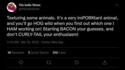 today's tweet from the indie stone