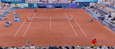 Imagine having to play against this - Carlitos at the Olympics [vs Tommy Paul]
