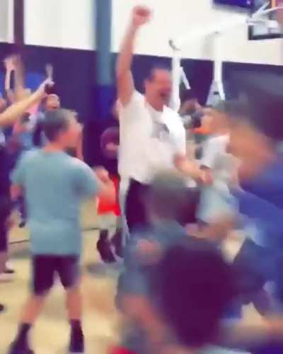 Principal drained a full-court shot with the entire student body watching