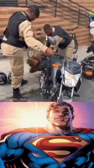 Policial fez a boa