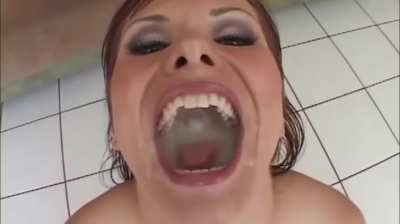 Katja's 2nd best cum gargling