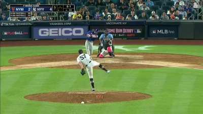 [Highlight] Chad Green hurls the Yankees' second immaculate inning of the season against the Mets to seal a much needed win in the back half of a Subway Series doubleheader (3.0 IP, 0 H, 0 R, 6 Ks, W)