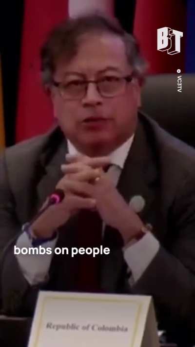“They support dropping bombs on people because they want to teach a lesson to all of humanity.” President of Colombia Gustavo Petro warned that the US and the EU’s support of genocide in Gaza represents a danger to any country in the Global South that dar