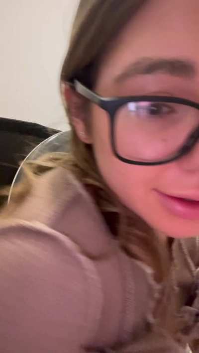 pov: you brought the shy, nerdy girl home after class :P