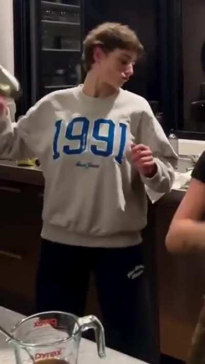 Shaking a cocktail