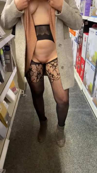 Want I’m hiding underneath my dress today! [GIF]