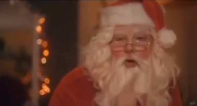 Santa gets caught by a little girl