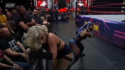 Kiera Hogan spanks Toni Storm again