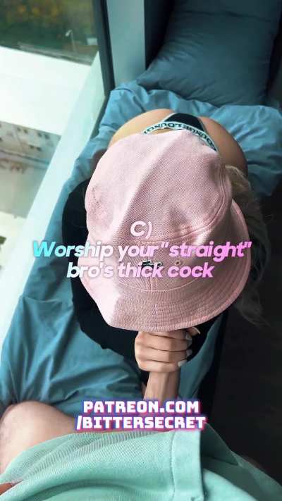 Decide your fate sissy! 🥵
