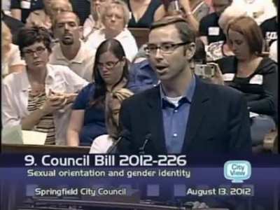 To speak against gay rights