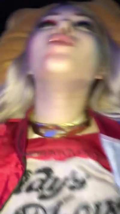 Harley Quinn getting treated like the little cumslut she is, don’t let Mr J find out