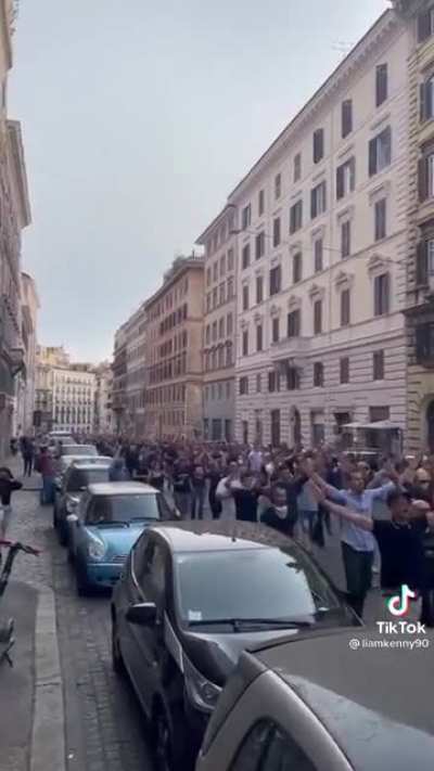 Italian Far Right take to the streets singing 