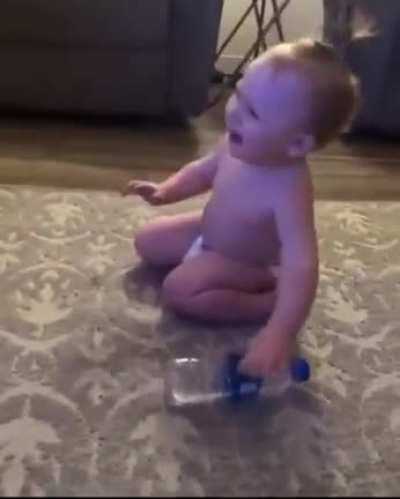 Beats his dad in his first game