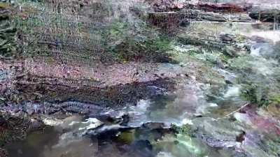 Drone river glitch