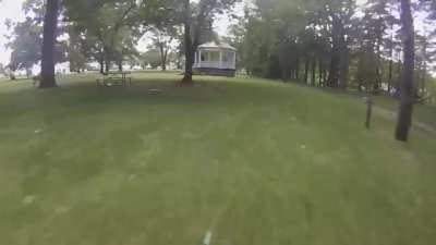 My brother accidentally jumped my drone