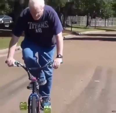 Just an old dude on a bike