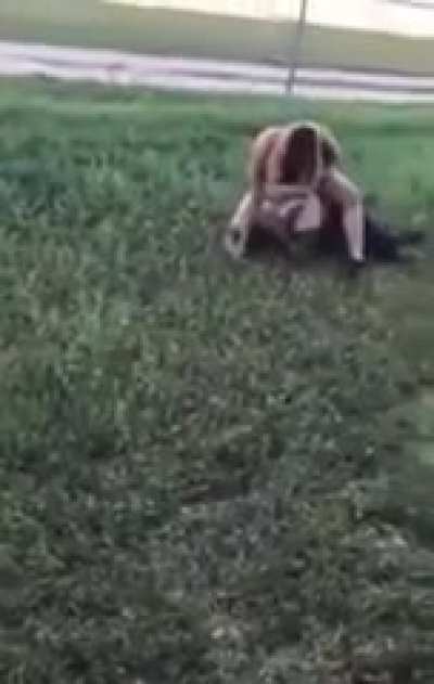 She was throwing HANDS!