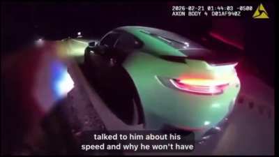 Bodycam Footage of Myles Garrett Being Pulled Over for Speeding Today