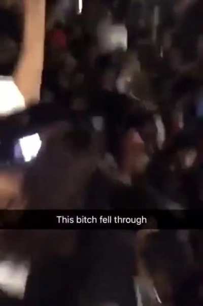 Floor collapses at overpacked fraternity party