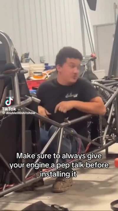Friendly pep talk