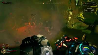 The summoning - What happens if you kill a Dreadnought with a satchel charge directly on top of a steam geyser in fungus bogs biome. ð§¨ð
